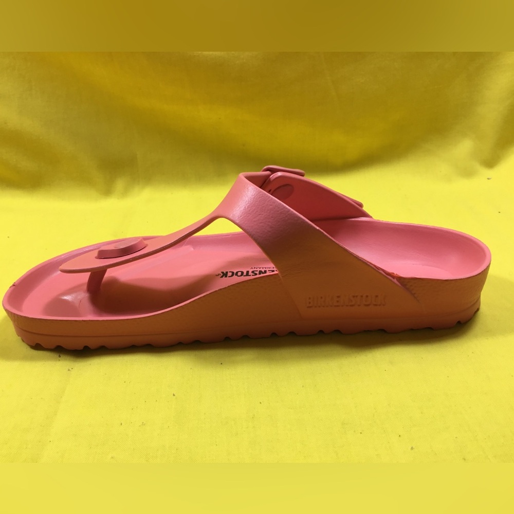 Birkenstock Women’s Pink EVA T-Strap Sandals SZ 39 - Picture 6 of 9